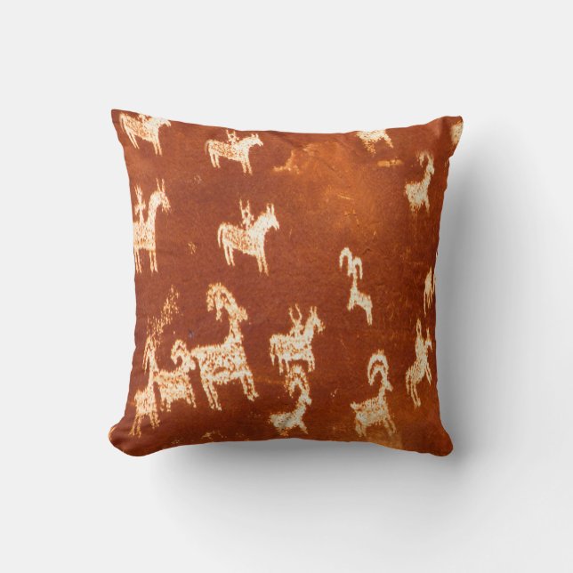 Atlatl Petroglyphs Cushion (Front)