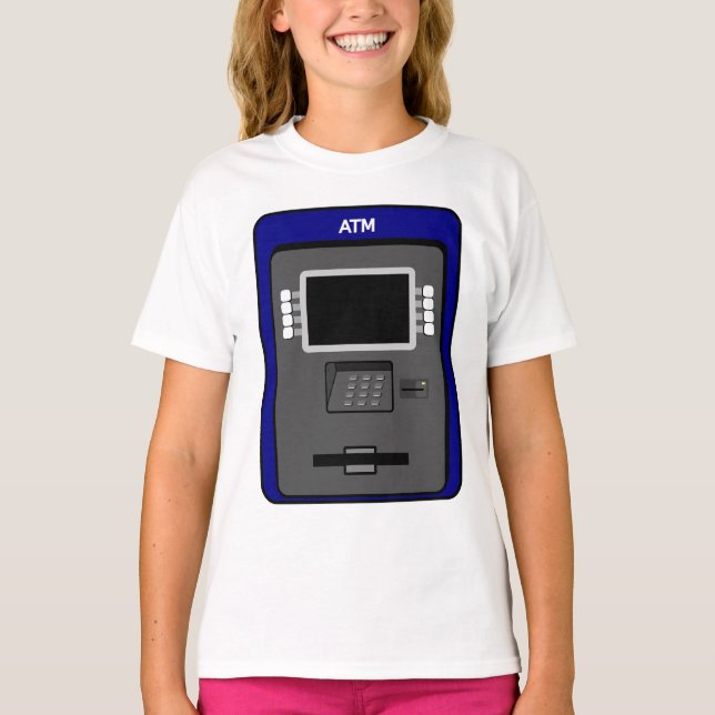 ATM Machine Girls T-Shirt (Front)
