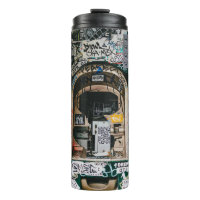 ATM MACHINE WITH GRAFFITI