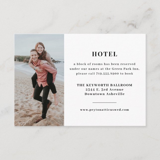 Atmosphere Hotel Accommodations Enclosure Card (Front)