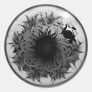 Atmospheric Abstraction Classic Round Sticker