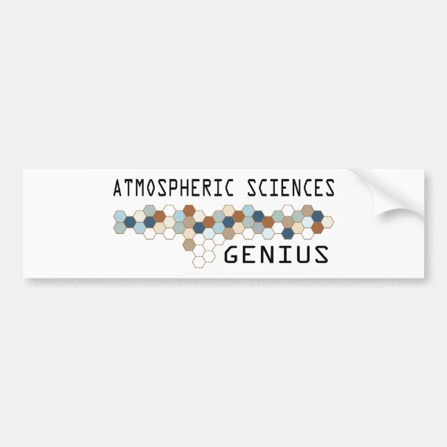 Atmospheric Sciences Genius Bumper Sticker (Front)