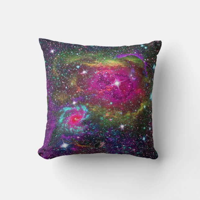 Atmospheric Star Field Pillow (Front)