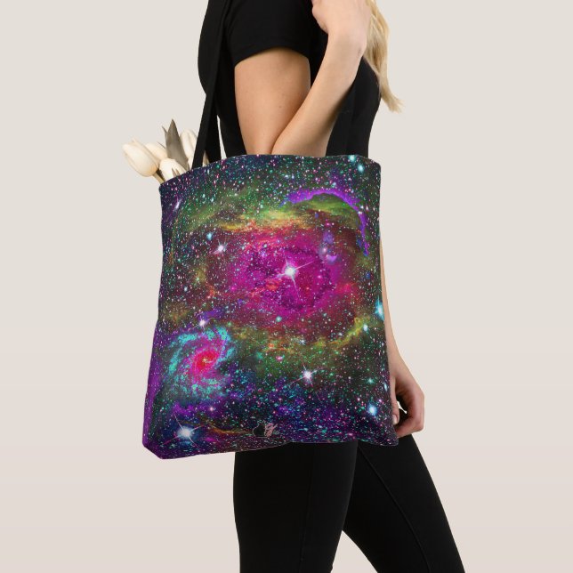 Atmospheric Star Field Tote Bag (Close Up)