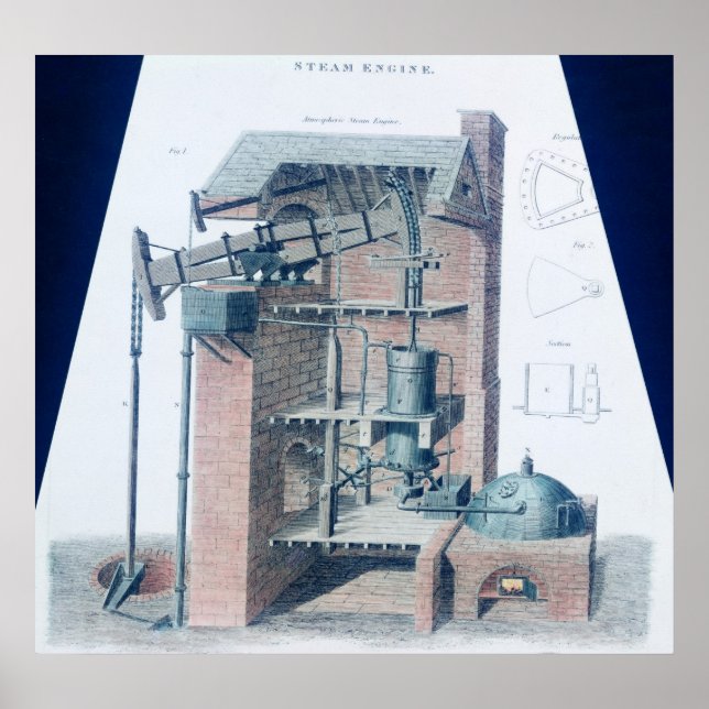 Atmospheric Steam Engine Poster (Front)