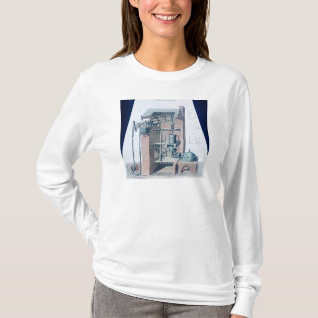 Atmospheric Steam Engine T-Shirt (Front)