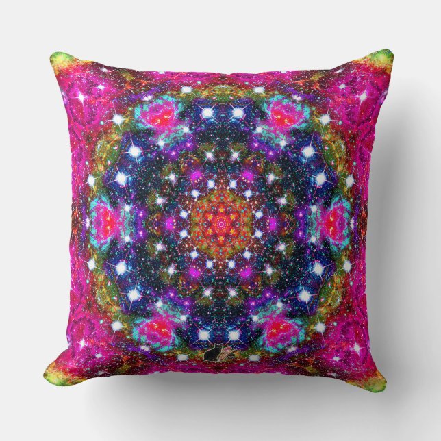 Atmospheric Stellar Kaleid Cushion (Front)
