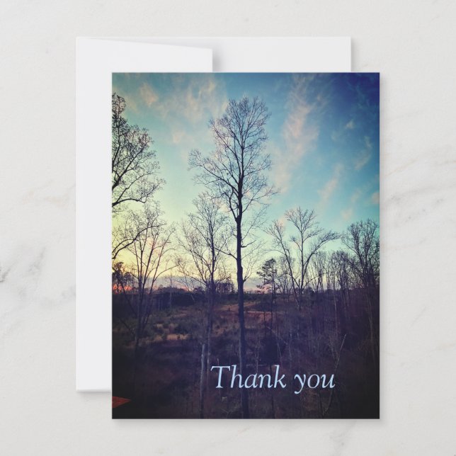 Atmospheric Thank You card (Front)