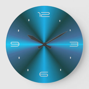 Atmospheric with Blue Glow > Design Wall Clock