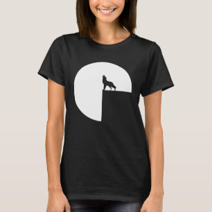 Atmospheric Wolf Howling at the Full Moon  1 T-Shirt