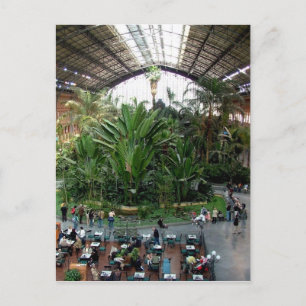 Atocha railroad station postcard