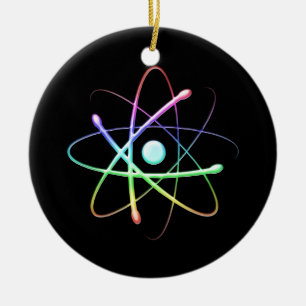 Atom (008) ceramic ornament