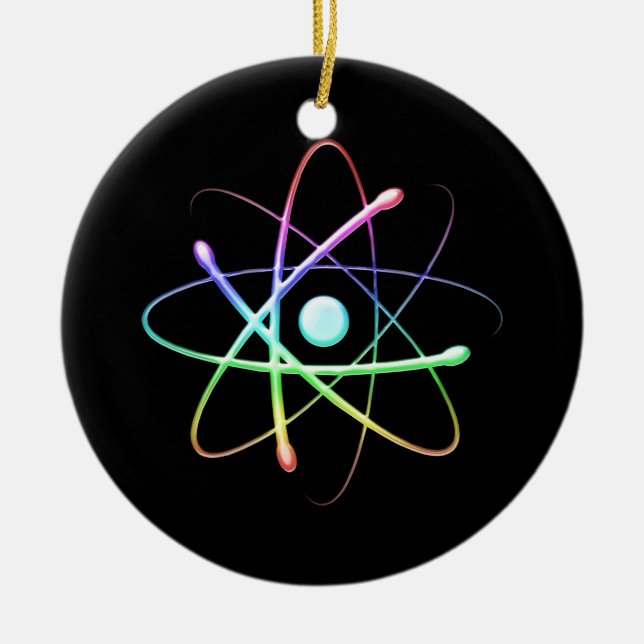 Atom (008) ceramic ornament (Front)