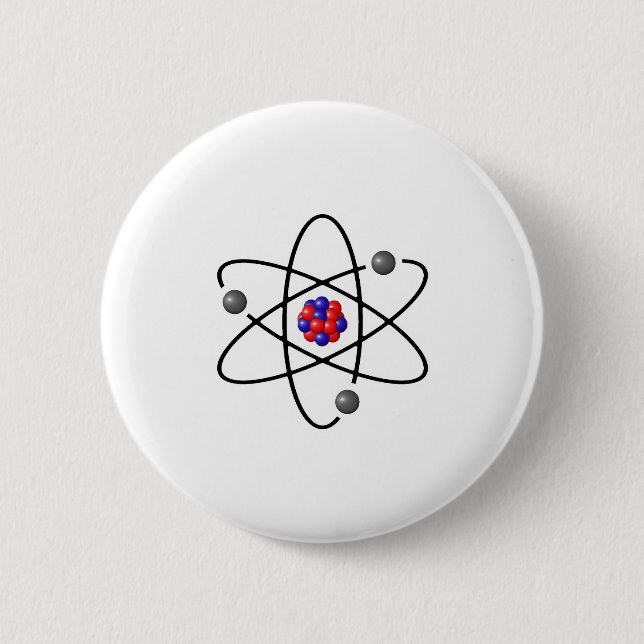 Atom 1 6 cm round badge (Front)