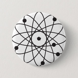 Atom 6 Cm Round Badge