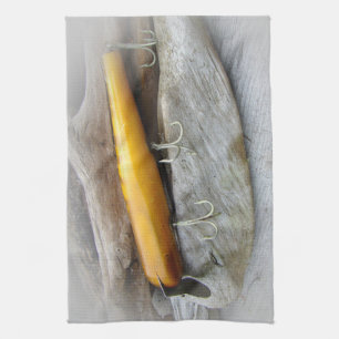 Atom A40 Vintage Saltwater Fishing Lure Tea Towel