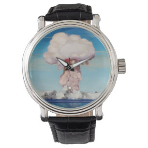 Atom Bomb Wall Clock Watch