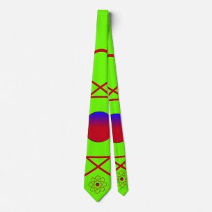 Atom Green Tie