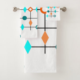 Atom Grid Bath Towel Set