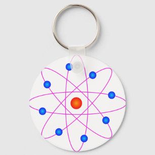 atom model vector clipart key ring