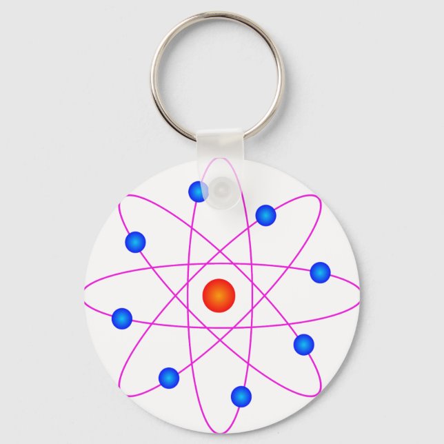 atom model vector clipart key ring (Front)