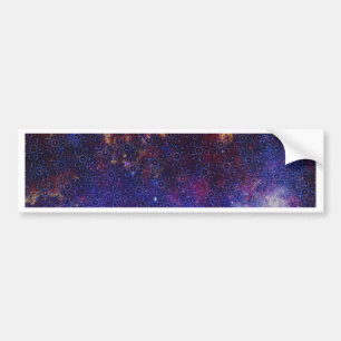 Atom Pattern Bumper Sticker