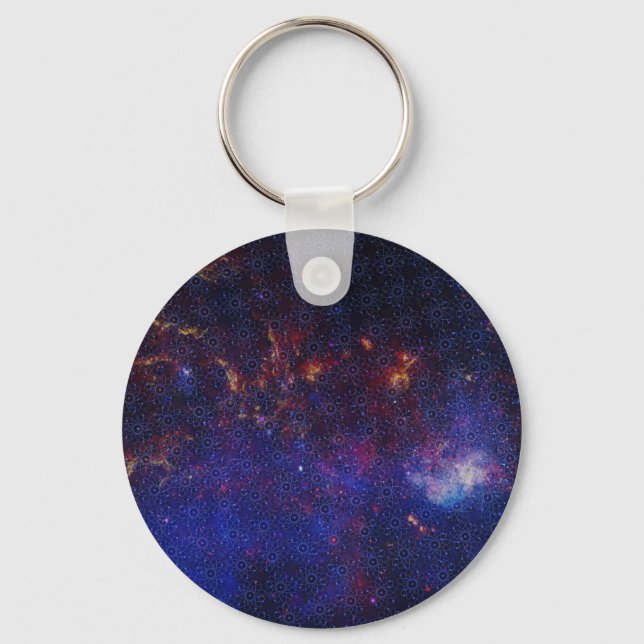 Atom Pattern Key Ring (Front)