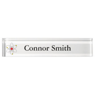"Atom" Personalised Nameplate