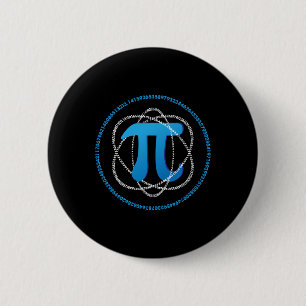Atom Pi Day Math Science Lover Gift  6 Cm Round Badge