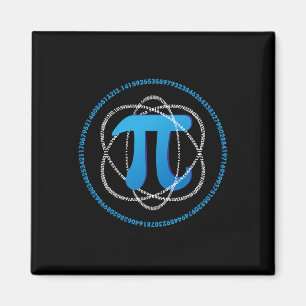 Atom Pi Day Math Science Lover Gift  Magnet