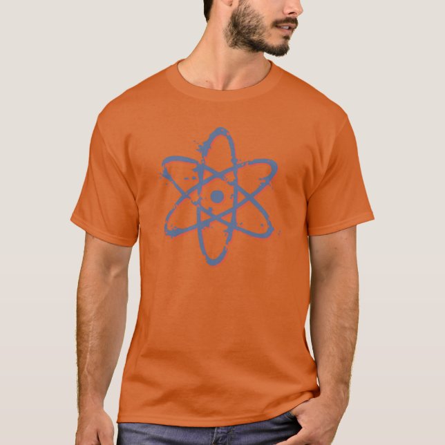 Atom Retro Distressed T-Shirt (Front)