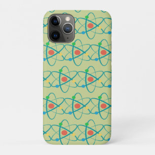 Atom Retro Protons Neutron Electrons Science Lover iPhone 11 Pro Case