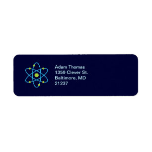 Atom Science Return Address Label