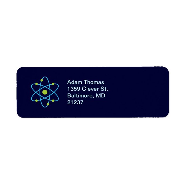 Atom Science Return Address Label (Front)