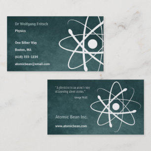 Atom Scientist Business Card