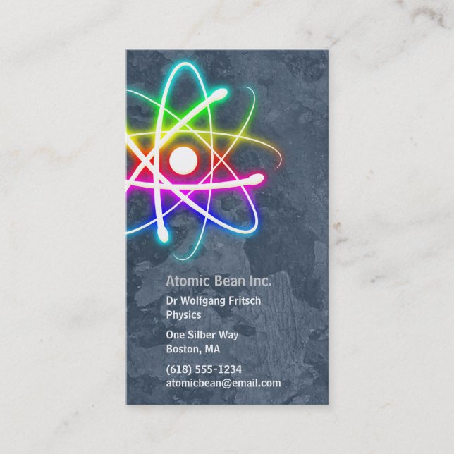 Atom - Scientist Business Card (Front)