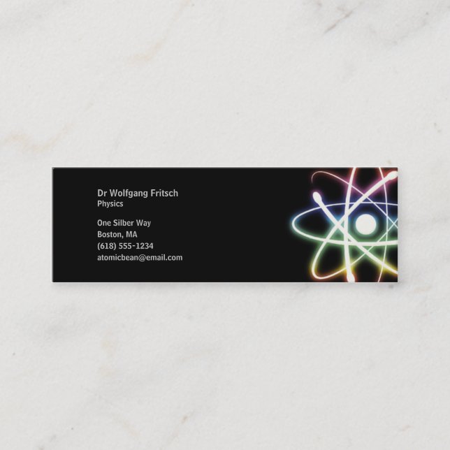 Atom - Scientist Business Card (Front)