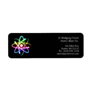 Atom   Scientist Label Return Address Label
