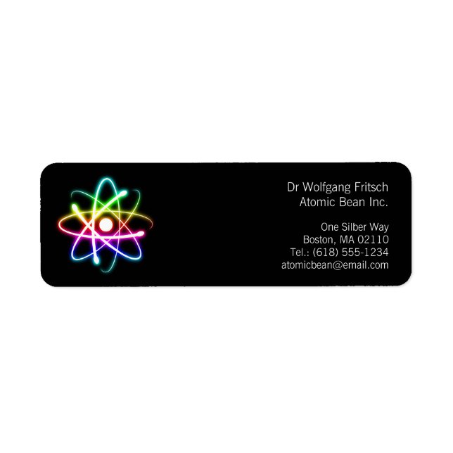 Atom | Scientist Label Return Address Label (Front)
