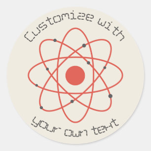 Atom Structure Classic Round Sticker