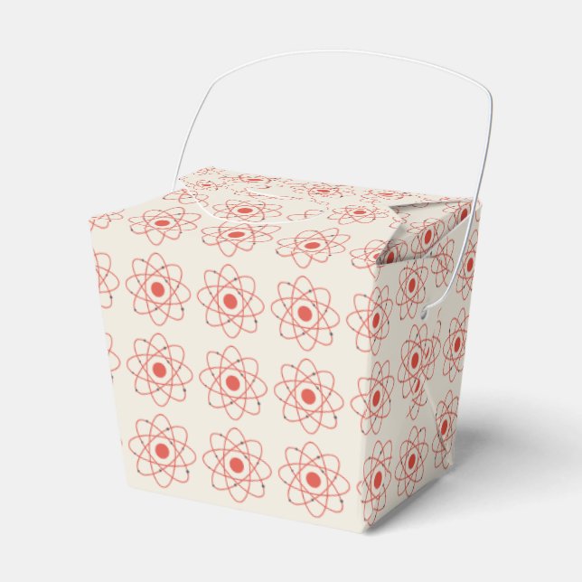 Atom Structure Science Pattern Favour Box (Front Side)