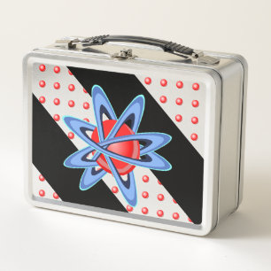Atom Suspended in Beams Metal Lunch Box