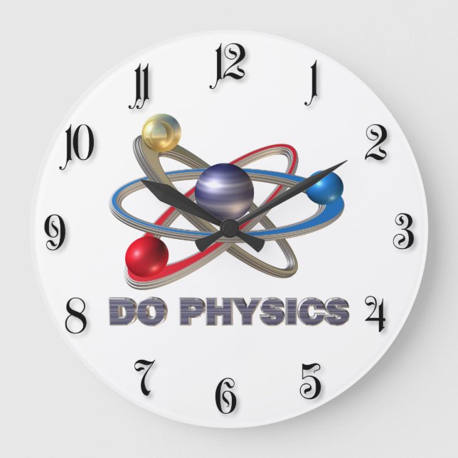 Atom symbol large clock (Front)
