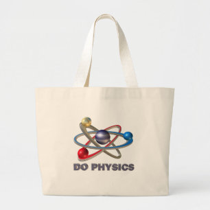 Atom symbol large tote bag