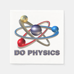 Atom symbol napkin