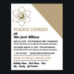 Atom Symbol, Science Course Advertising Poster<br><div class="desc">Atom Symbol,  Science Course Advertising Poster By The Business Card Store.</div>