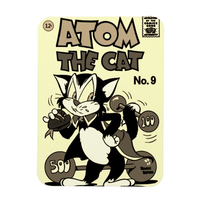 ATOM the Cat Flexible Magnet (Vertical)