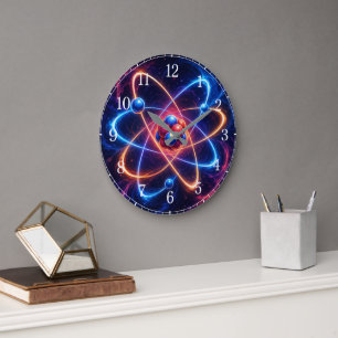Atom Wall Clock — Science-Inspired Design