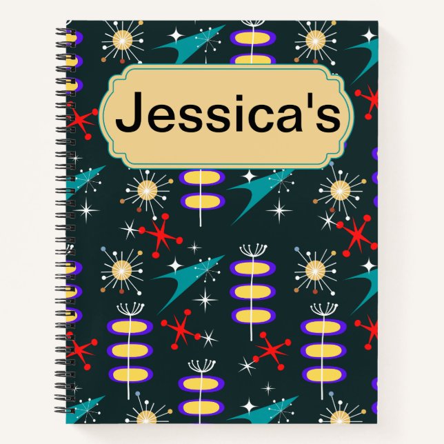 Atomic 50s planner notebook (Front)