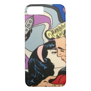Atomic Abstract the Kiss Goodbye painting on a Case-Mate iPhone Case